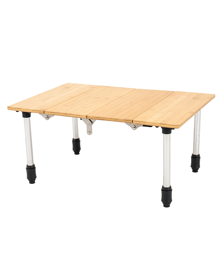 How does the Bamboo Portable Folding Table provide convenience and practicality during outdoor activities?