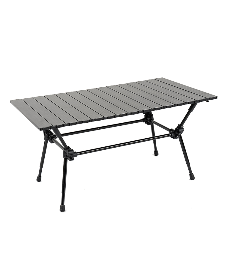 Lifting Folding Portable Picnic Camping Table Adjustabled Height Roll-Up Table For Party, Patio, Picnic