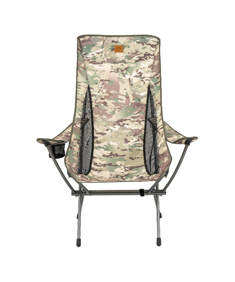 High Back Folding Chair With Cup Holder