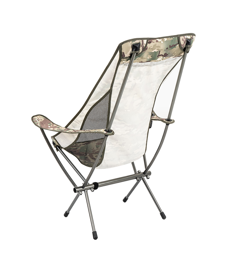 High Back Folding Chair With Cup Holder