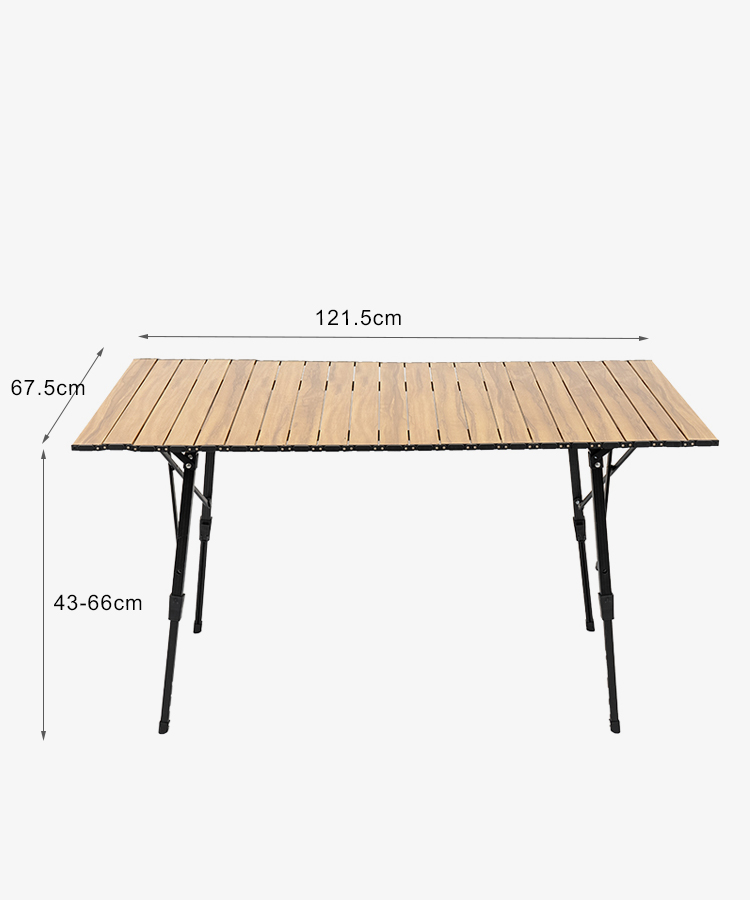 Adjustabled Height Table Foldabel Aluminum Table For Camping Picnic Park